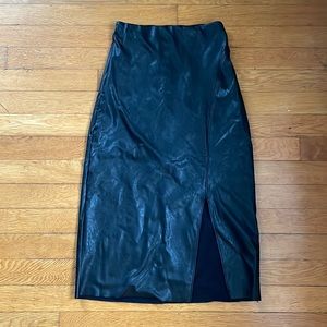 Commando leather pencil skirt size small